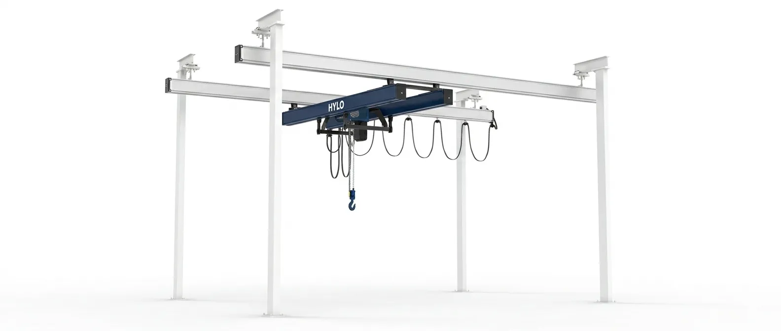 Aluminium KBK Light Crane Rail System by Hylo Lifting